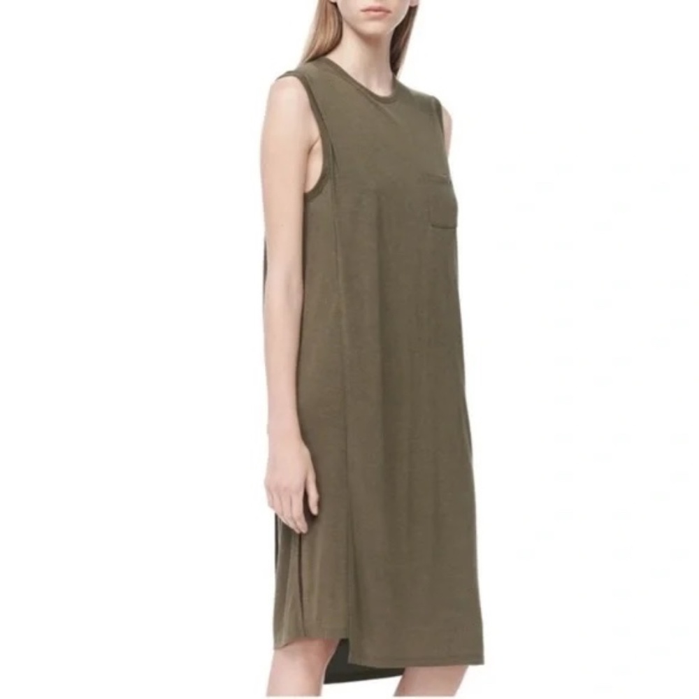 T by Alexander Wang • Overlap Sleeveless Tank Dress